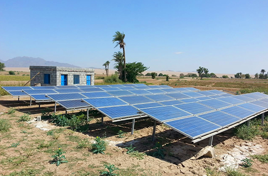 Off-Grid-Solaranlage für Bauernhof im Stadtrand von Libyen