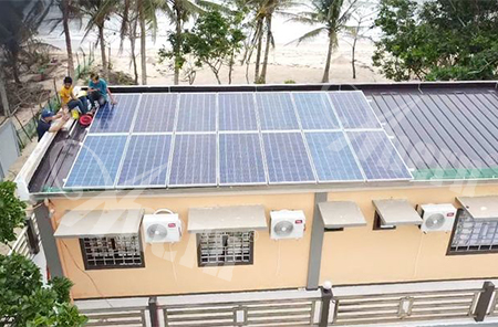 Beach Resort Off-Grid-Sonnensystem für die Philippinen