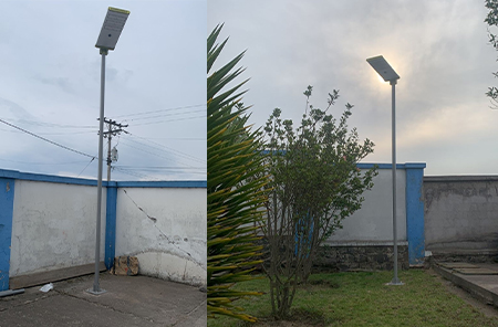 Ecuador Fabrik Solar Straßen beleuchtung Projekt