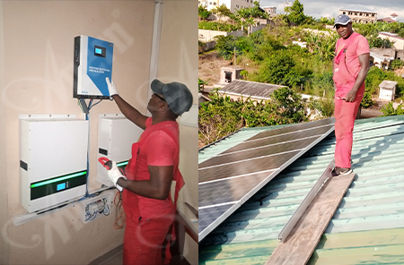 Anern 5,5 KW Lithium-Batterie Off-Grid-Solars ysteme in Kamerun