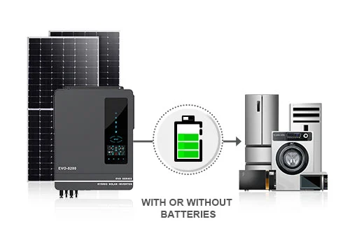 Der Wechsel richter kann ohne Batterien betrieben werden, wodurch die Kosten für Solarstrom anlagen gesenkt werden.