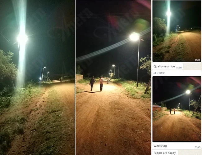 Anern integrierte Solars traßen laterne