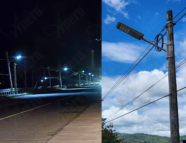 LED Solar integrierte Lampe