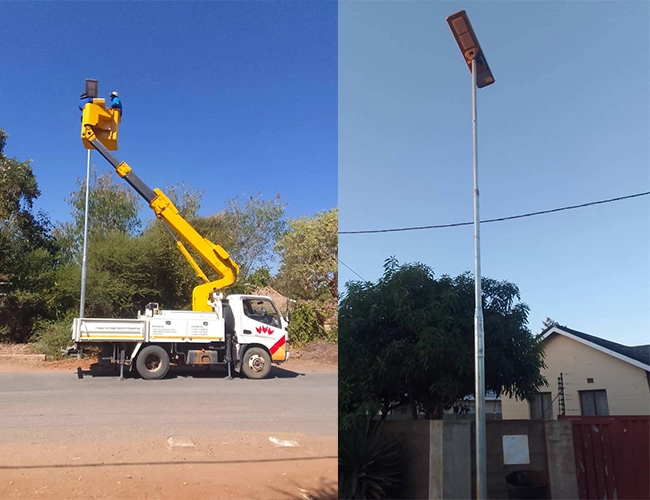 All in one integrierte Solar-LED-Straßen leuchte