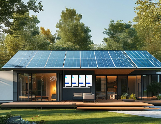 Solar batterie wand halterung