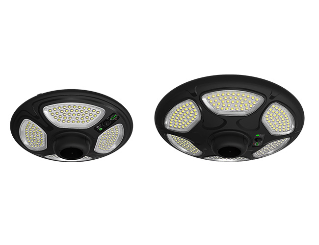 runde Garten-Solarleuchten
