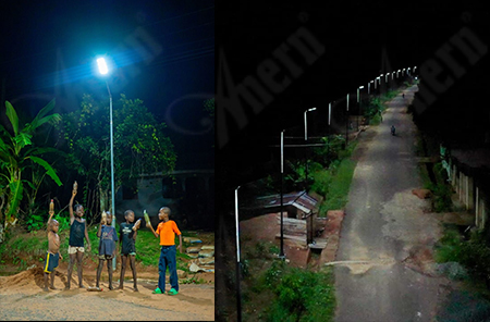Solar Street Light-Projekt der Bundes republik in Nigeria